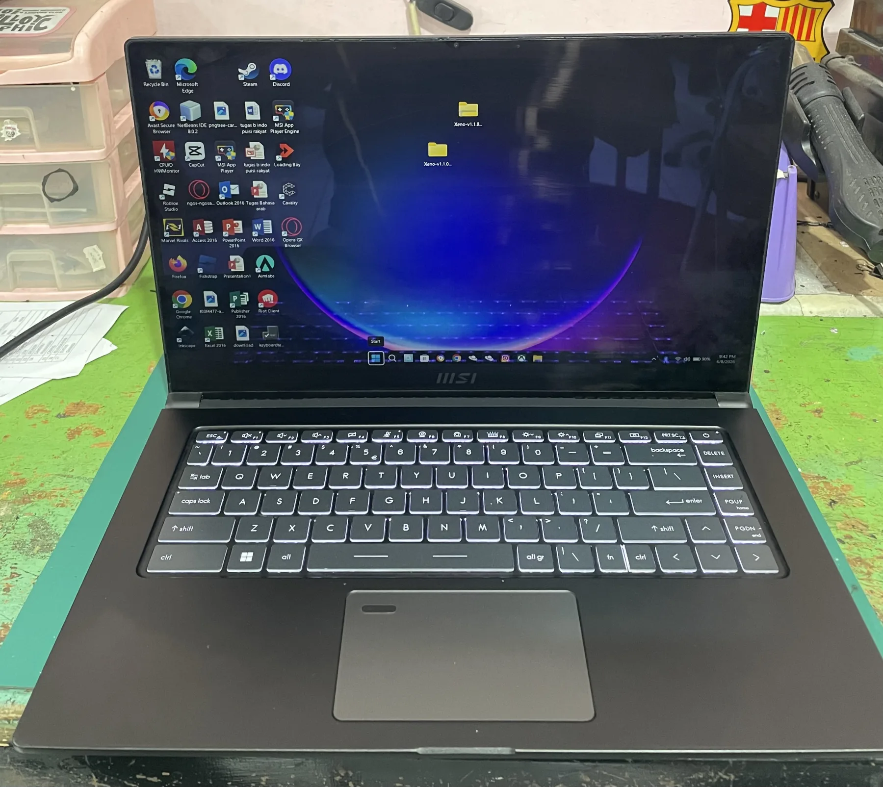 Hasil service Service Engsel MSI SUMIT B15 A11MT-245ID di Godean 1 foto 4