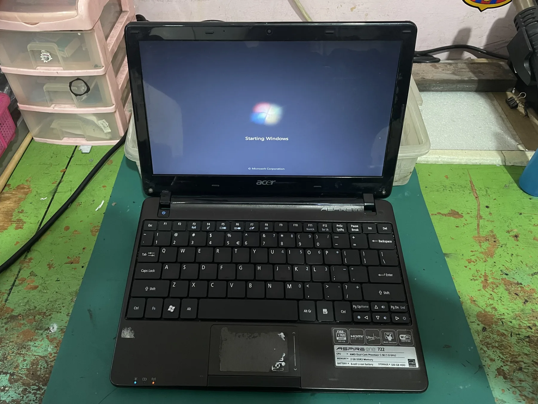 Hasil service Service Engsel Acer Aspire One 722 di Godean 1 foto 4